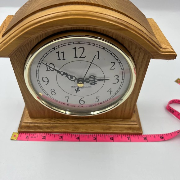 Heritage Mint LTD Timepiece Quartz Mantle Mounted Battery Operated Clock Wooden - Picture 3 of 9